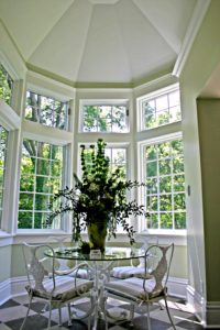 Solarium Addition Interior on Historic Home