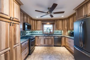 Rustic hickory cabinets