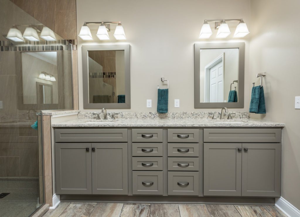 The new double sink vanity