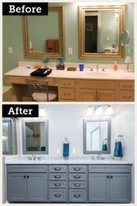 Old vanity versus new vanity