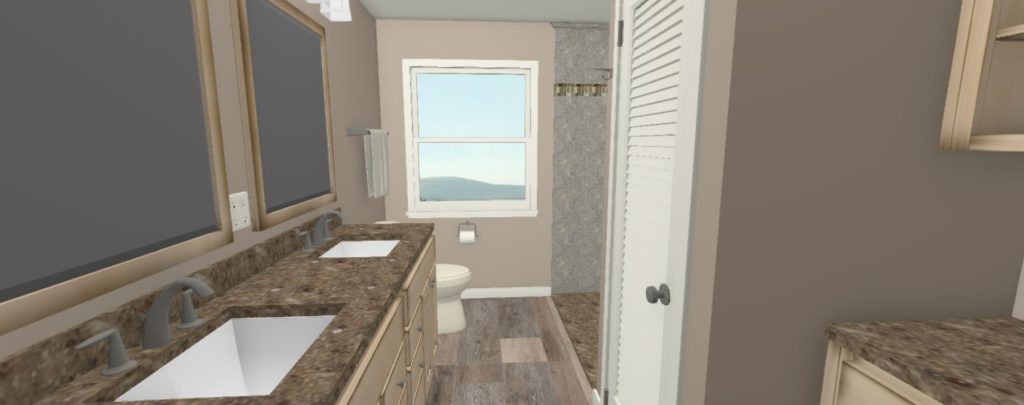 cad design of bathroom remodel