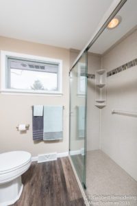 walk in shower with solid surface onyx