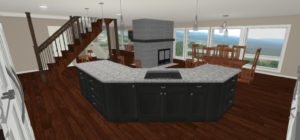 cad design of kitchen remodel