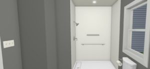 computer design rendering of bathroom remodel