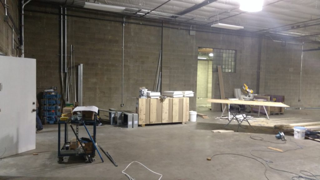 empty warehouse before remodel